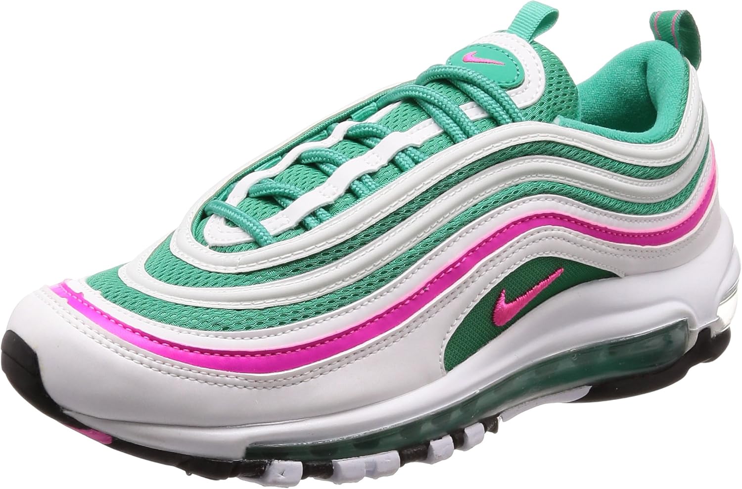 

Кроссовки Nike AIR MAX 97 мужские, белые/розовые/зеленые/черные, Green