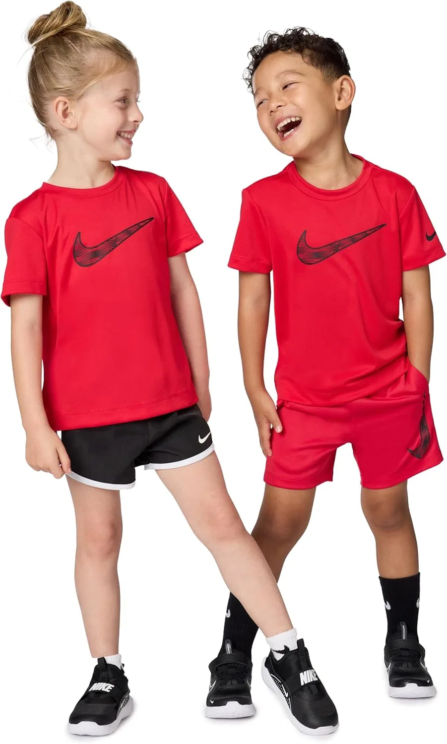 Футболка Dri-FIT Nike Kids' Trophy23, красная, размерная линейка