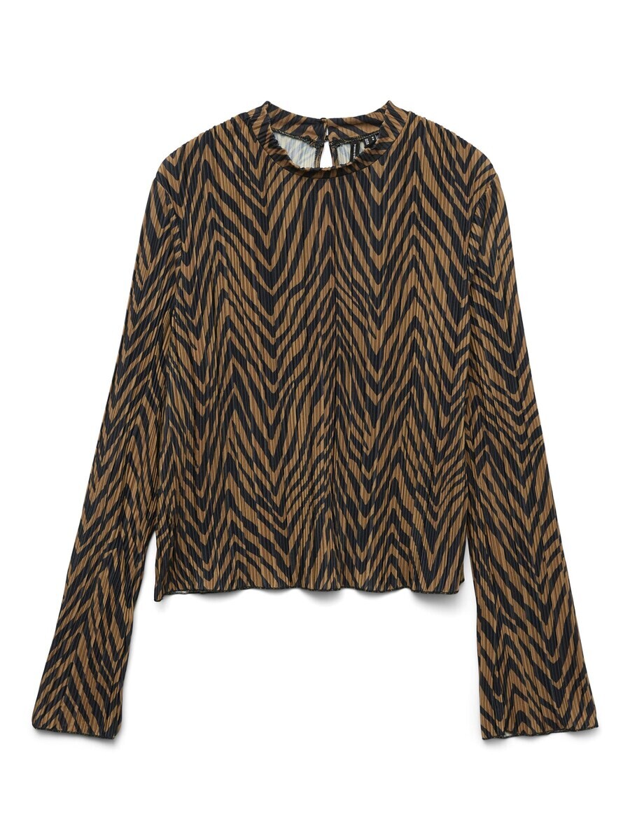 

Тонкий вязаный свитер VERO MODA Sweater WILHELMINA, коричневый