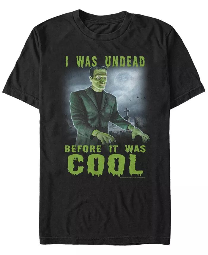 

Мужская футболка с коротким рукавом Universal Monsters Cool Frank Fifth Sun, черный