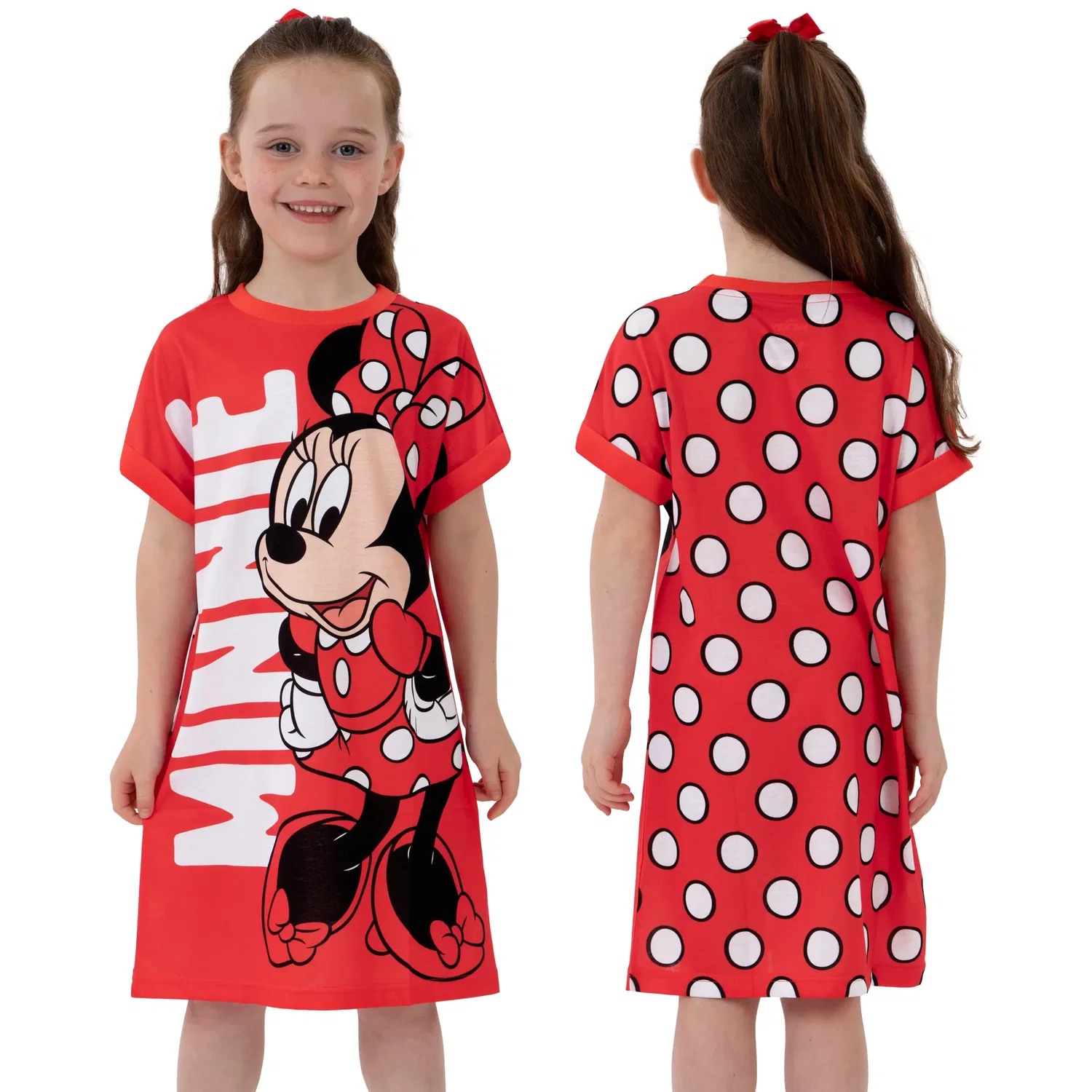 Ночная рубашка Minnie Mouse из полиэстера Disney, красный — фото 2