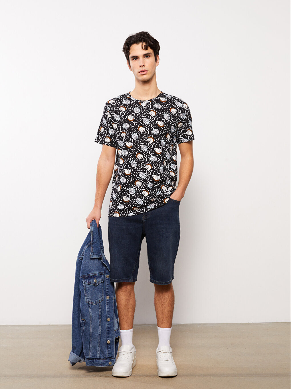 

Мужские джинсовые шорты узкого кроя LCW Jeans, зеленое родео