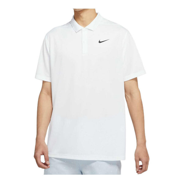 

Футболка men's dri-fit victory solid color logo printing quick dry breathable short sleeve polo shirt white Nike, мультиколор