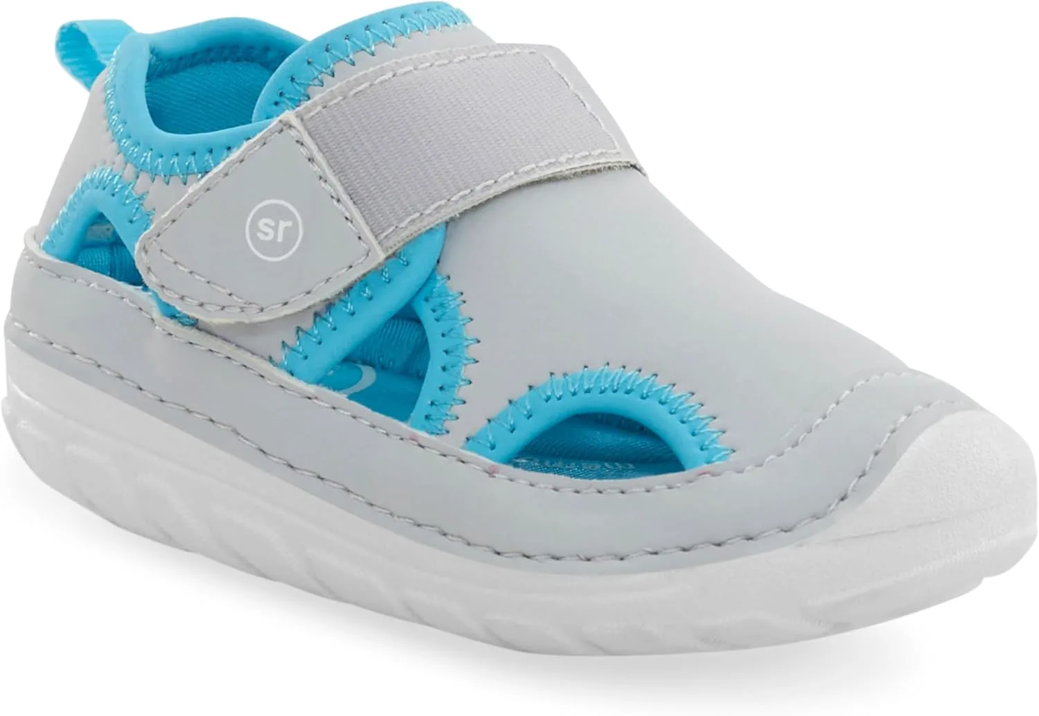 

Шлепанцы Stride Rite unisex-baby Sm Splash, серый/синий