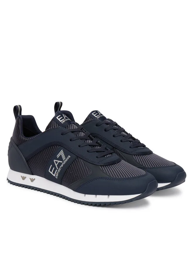 EA7 Emporio Armani Кроссовки 7X000337 AF18613 MZ592 темно-синие — фото 2