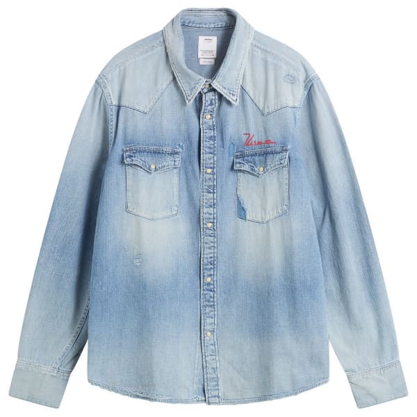 

Футболка с надписью «Социальная скульптура и краш» Visvim, Denim