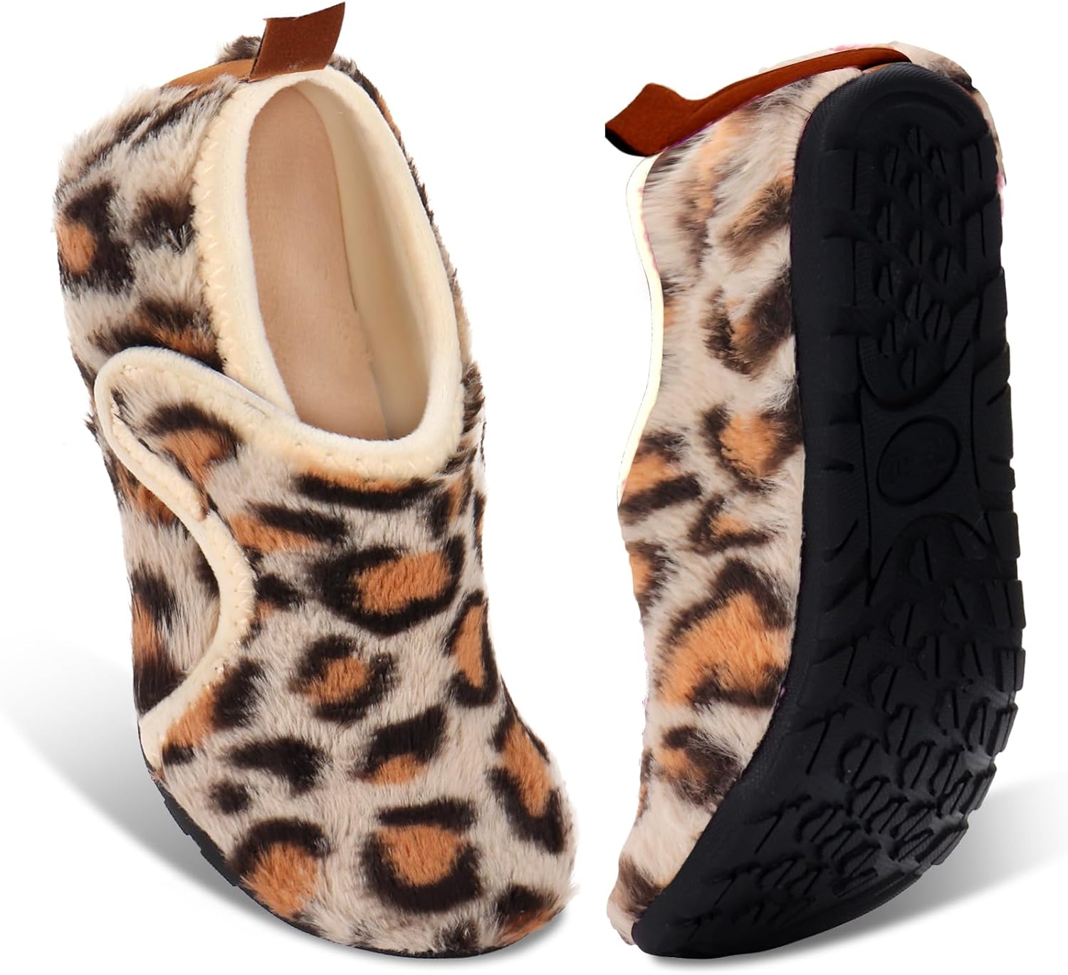 

Домашние тапочки Ibeauti для женщин и мужчин, легкие и удобные, как носки, с резиновой подошвой, для дома, спальни и путешествий, бежевый