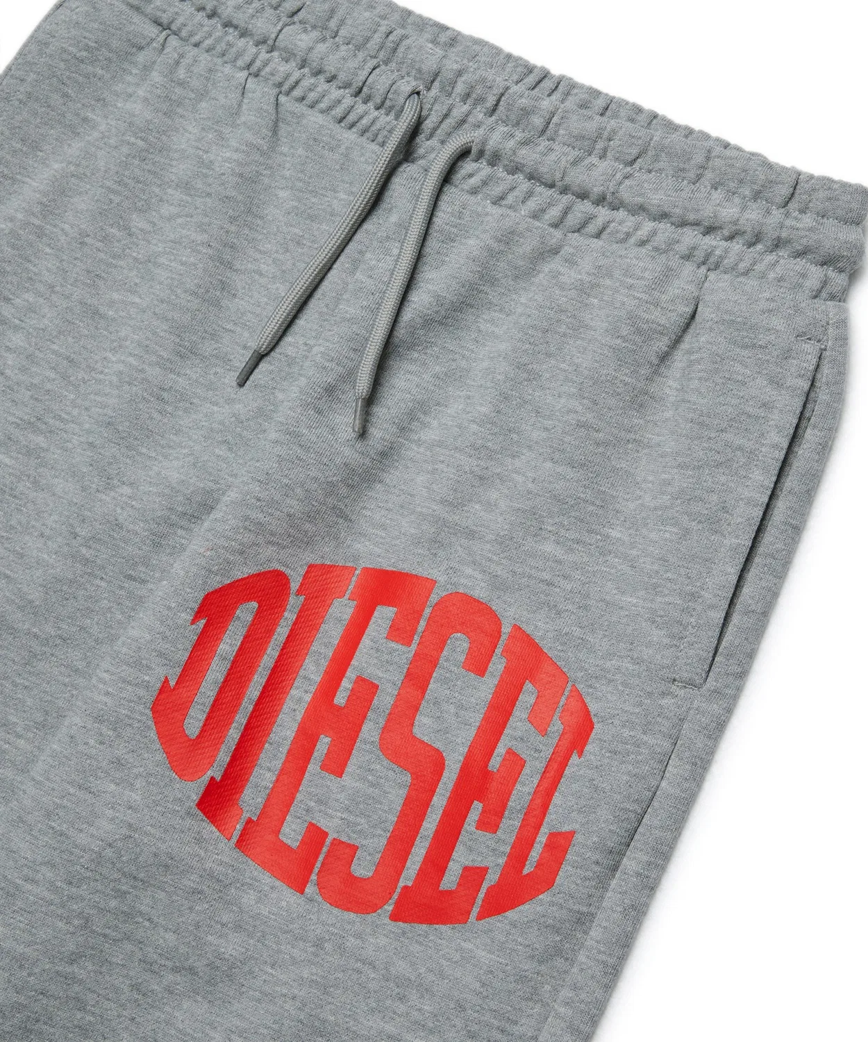Спортивный костюм с логотипом Diesel для детей и подростков, серый — фото 4