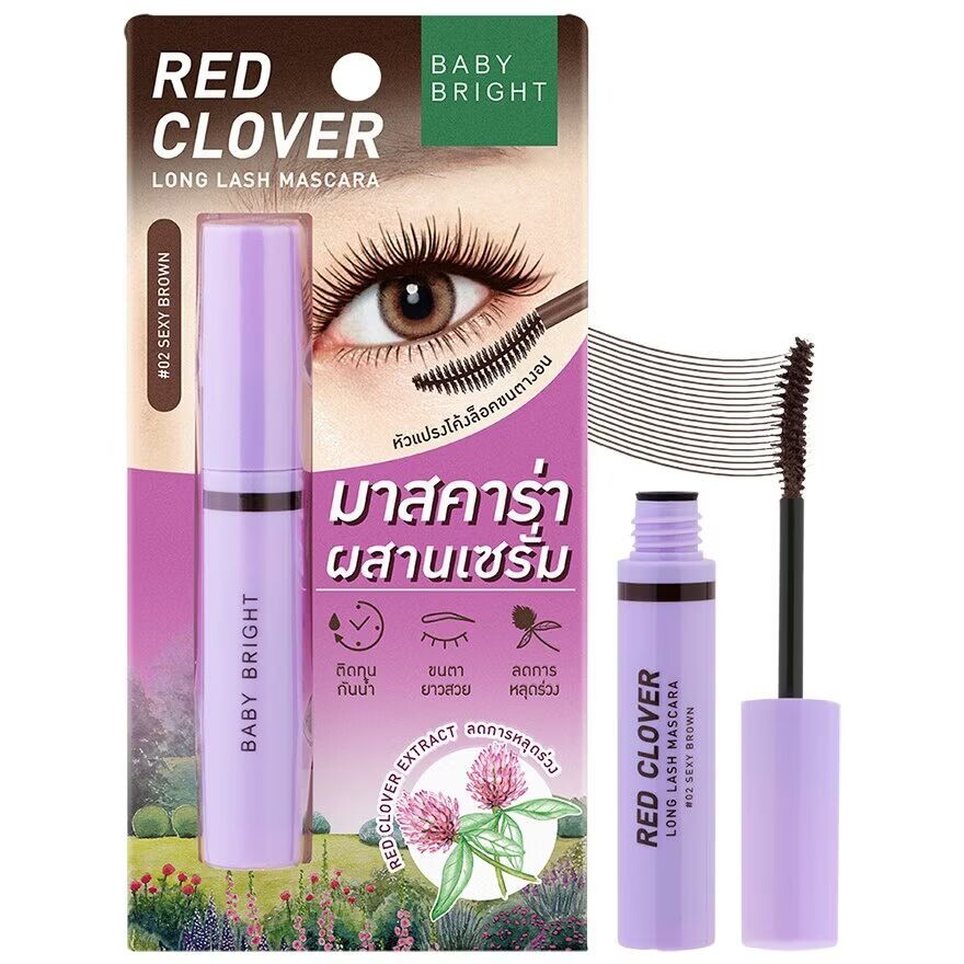 

Baby Bright Тушь для ресниц Red Clover Long Lash 4,8г. 02 Sexy Brown, Sexy Brown