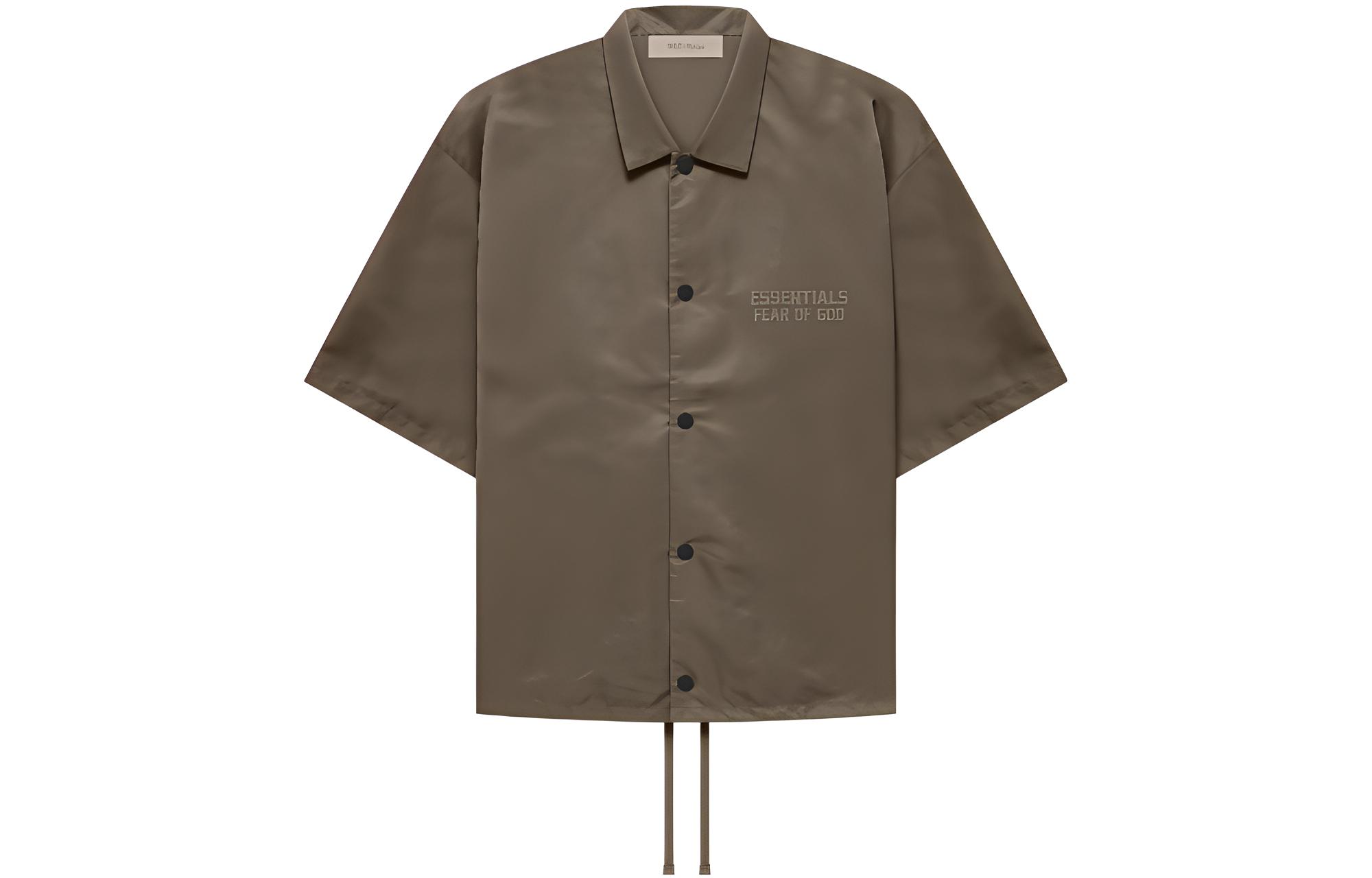

Нейлоновая рубашка Ss Fear Of God Essentials, Wood Coffee