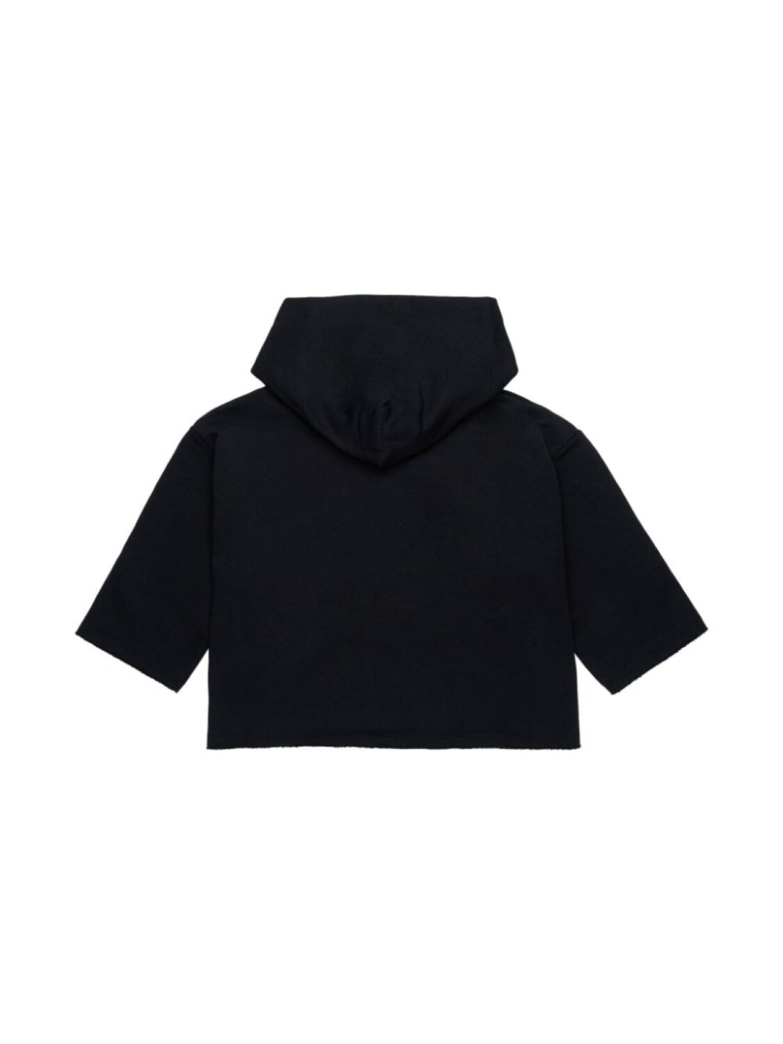 MM6 Maison Margiela Kids хлопковая толстовка с логотипом, черный — фото 2