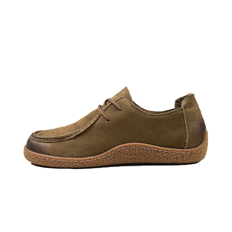 

XIAOTOULANG Повседневные кожаные туфли мужские низкие бежево-желтые, цвет Khaki
