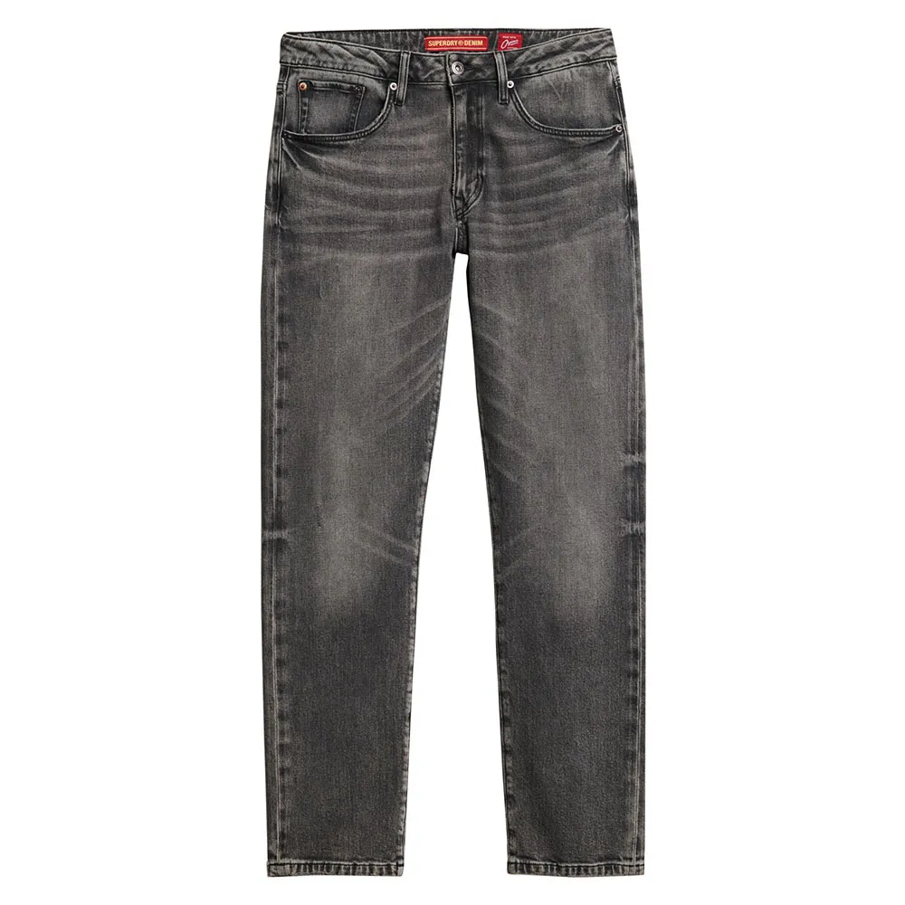 Джинсы Superdry Vintage Slim Straight Fit, серый — фото 3