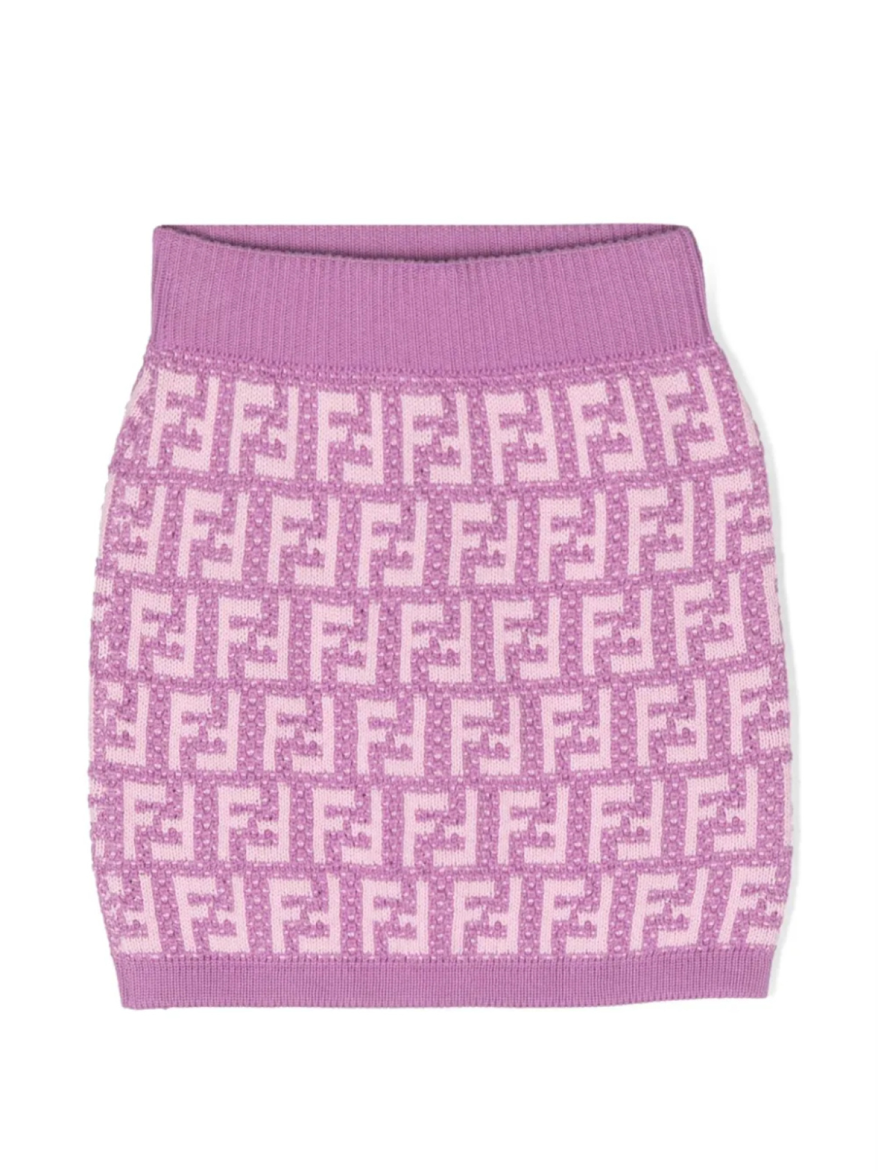 

Юбка с монограммой Fendi Kids, фиолетовый