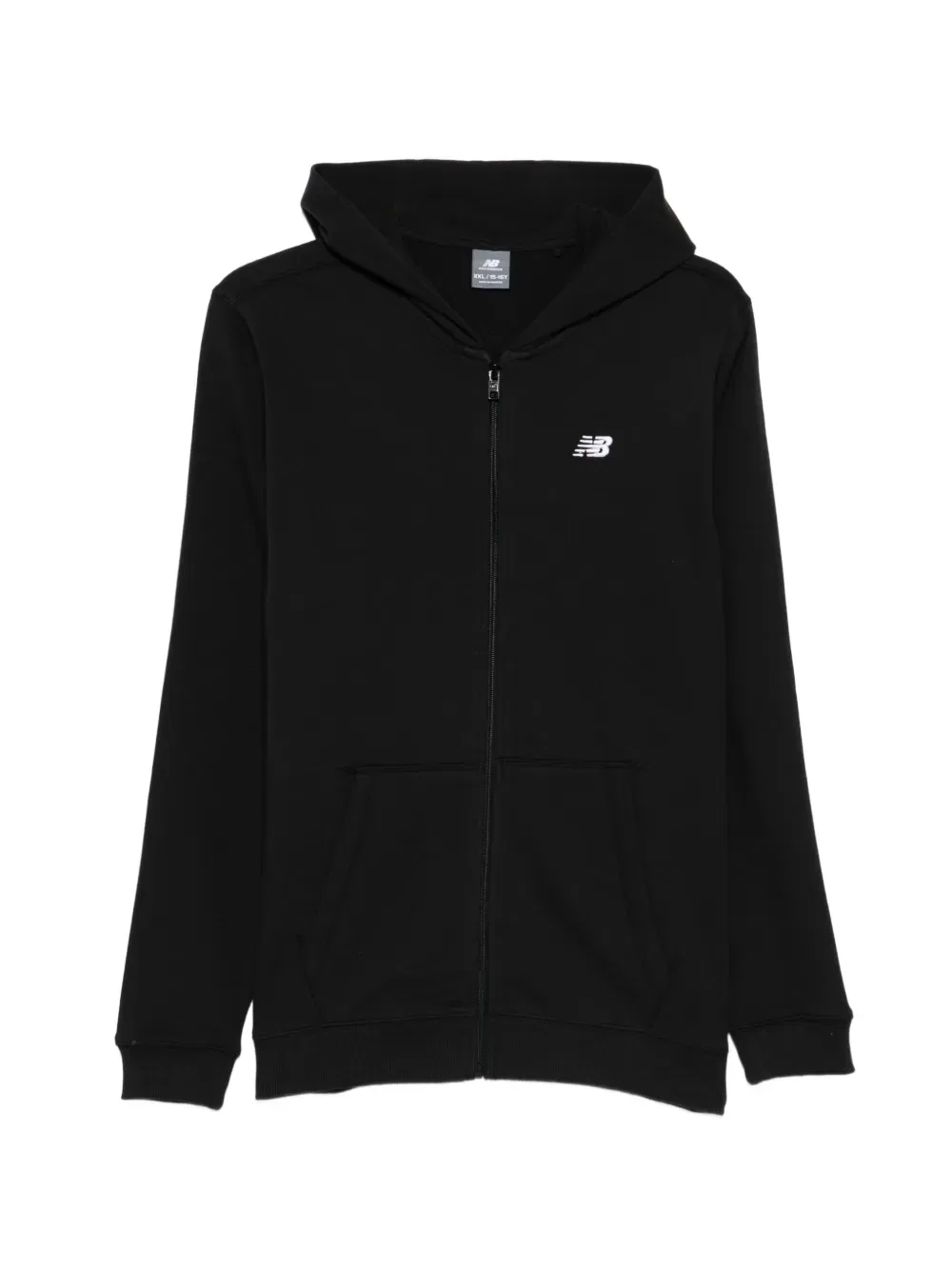 Худи с вышитым логотипом New Balance Kids, черный