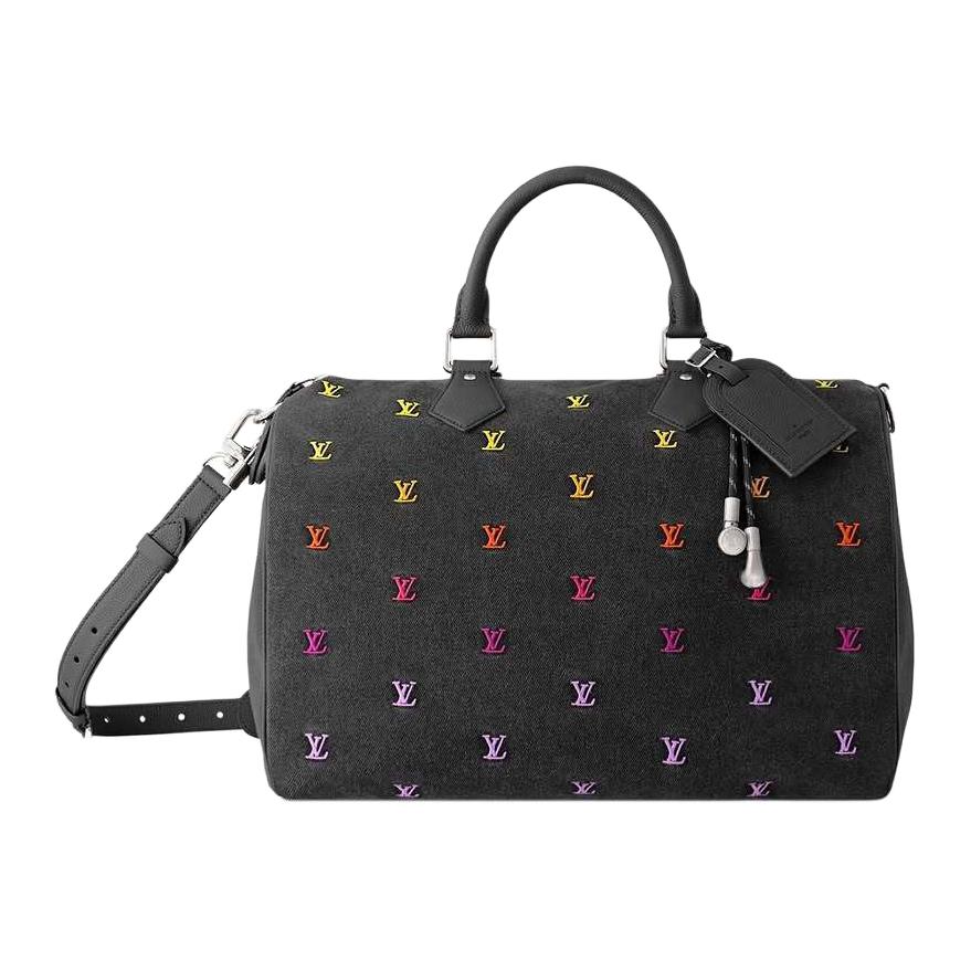 

LOUIS VUITTON Скоростной блэзон джинсовая сумка через плечо