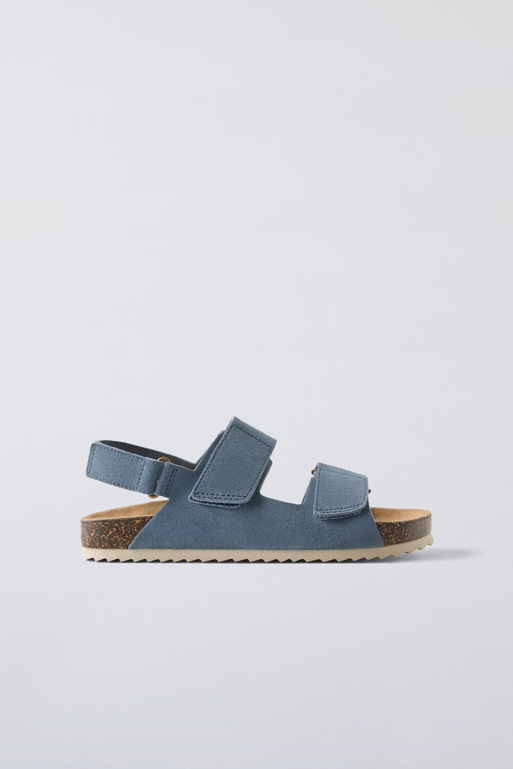

Сандалии из замшевой кожи ZARA, синий