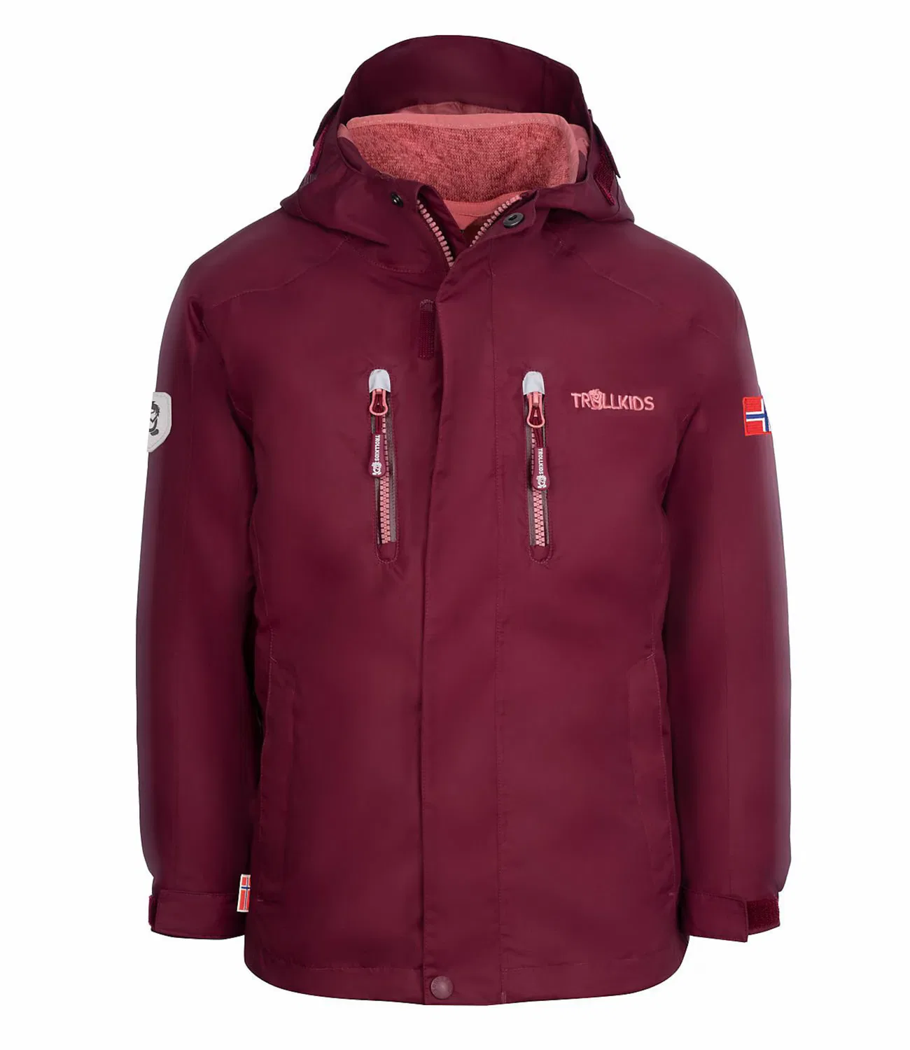 Спортивная куртка 'LOFOTEN' Trollkids, Red/Bordeaux