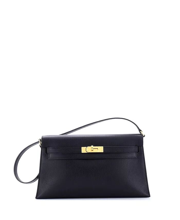 

Сумка через плечо Kelly Elan Chevre Mysore Pre-Owned HERMÉS, черный