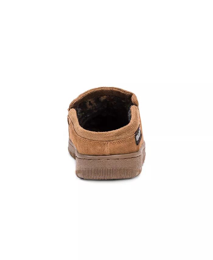 Мужские матовые замшевые сабо Berber Printed, шоколадный, 9 MUK LUKS, коричневый/бежевый — фото 2