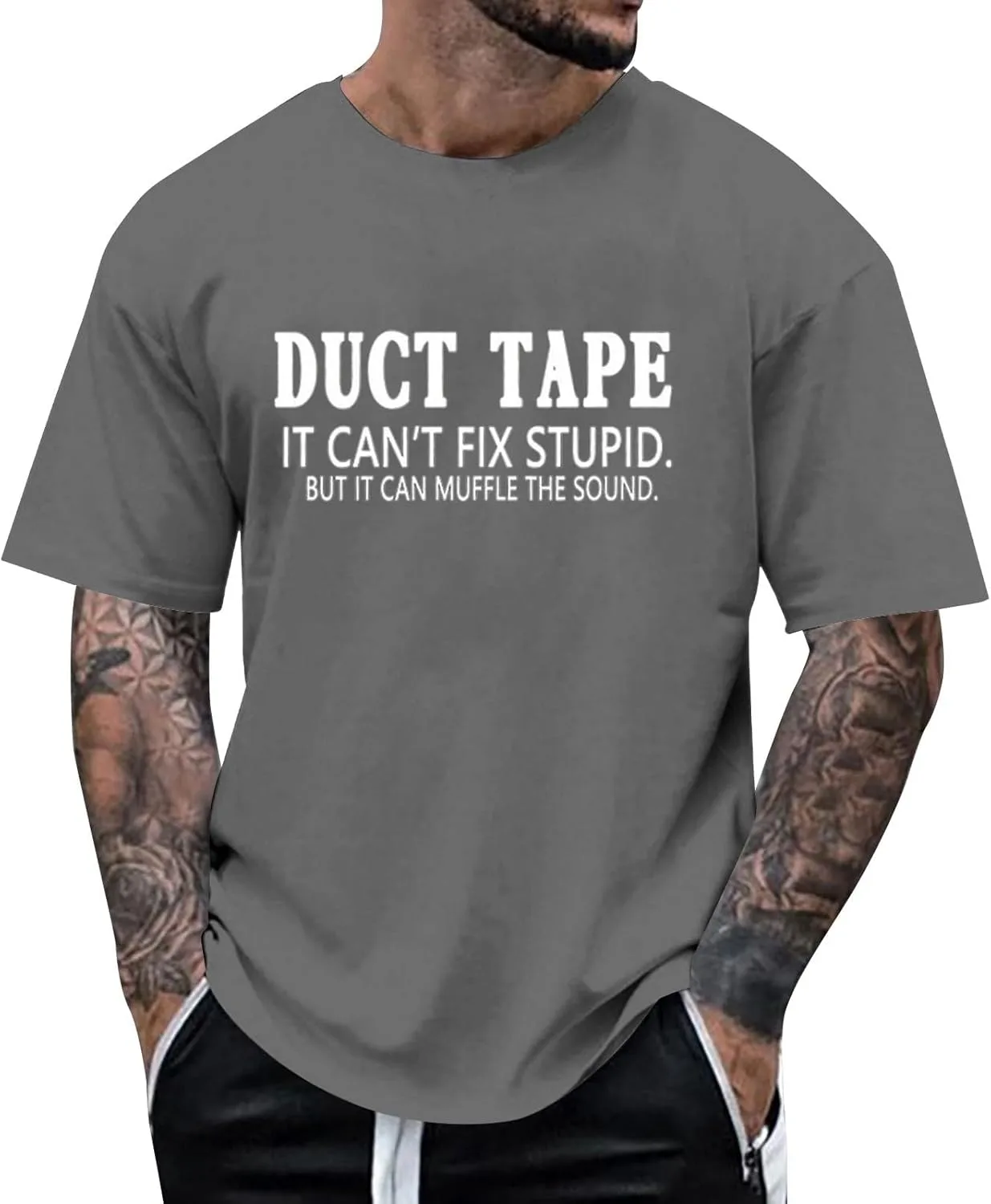 

Мужская футболка с принтом, удобная, с коротким рукавом