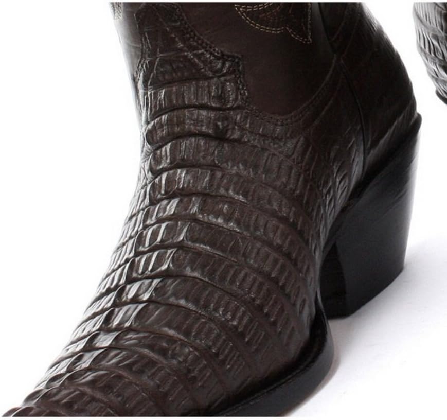 Мужские ковбойские танцевальные сапоги Grinders Carolina Croc, коричневый — фото 4