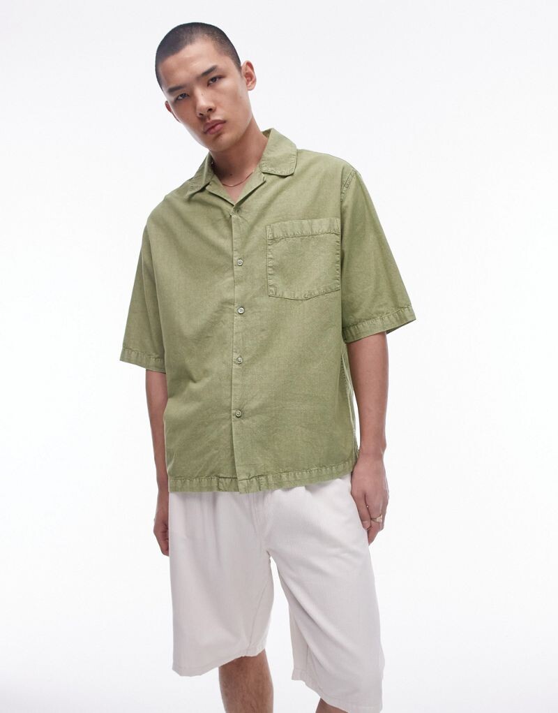 

Рубашка свободного кроя с короткими рукавами Topman