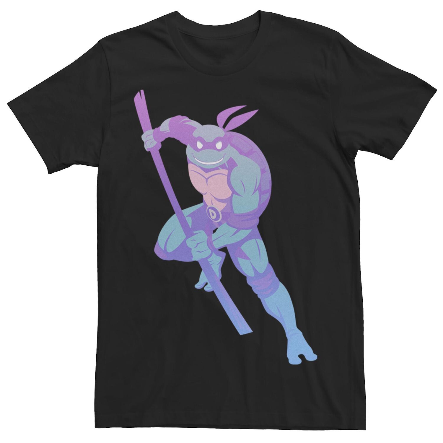 

Мужская футболка Ninja Turtles Donatello с градиентом и короткими рукавами с эффектом омбре Licensed Character