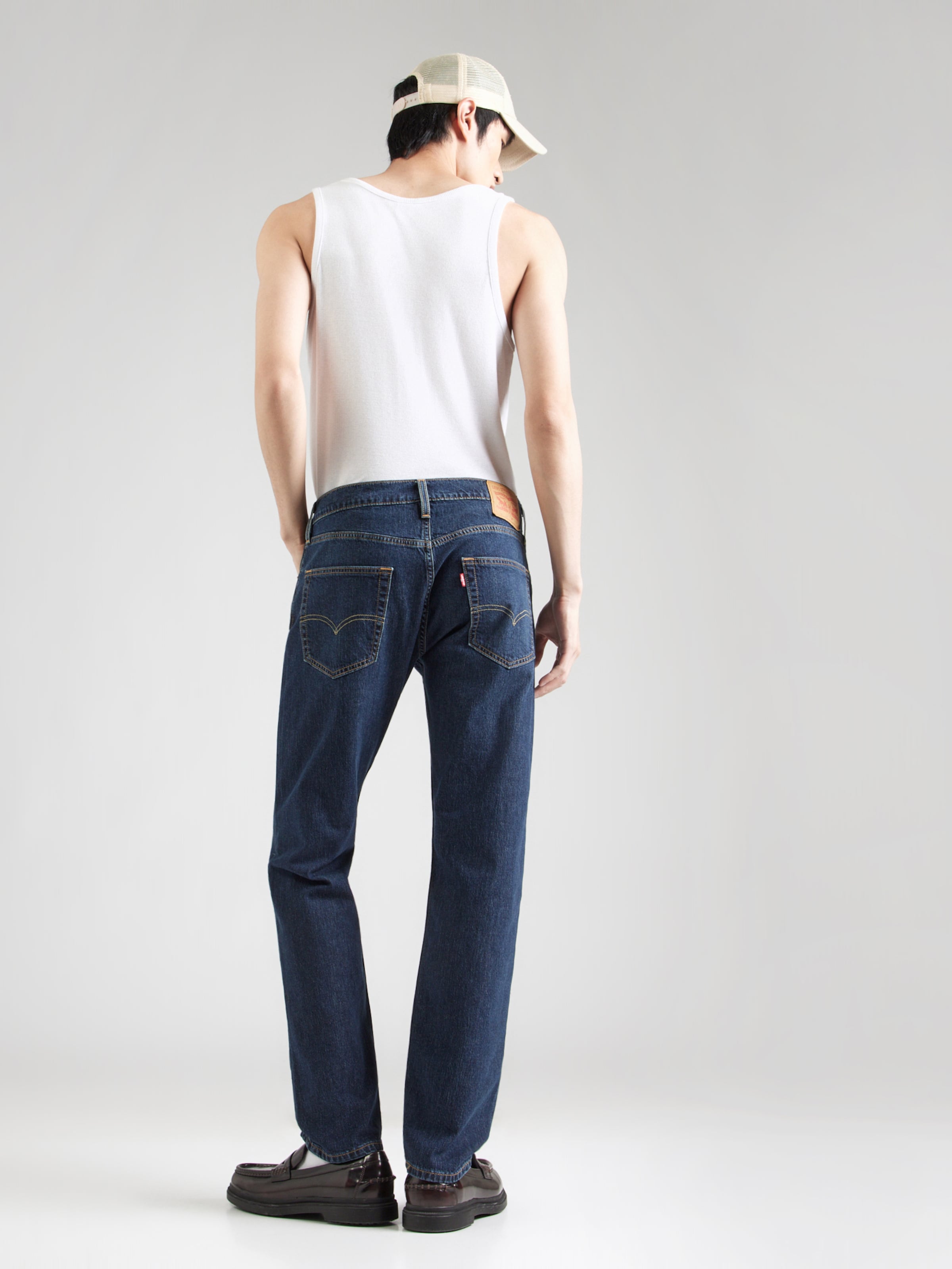 LEVI'S  Джинсы Regular '502 Taper Fit Performance Cool' для мужчин, темно-синие — фото 4