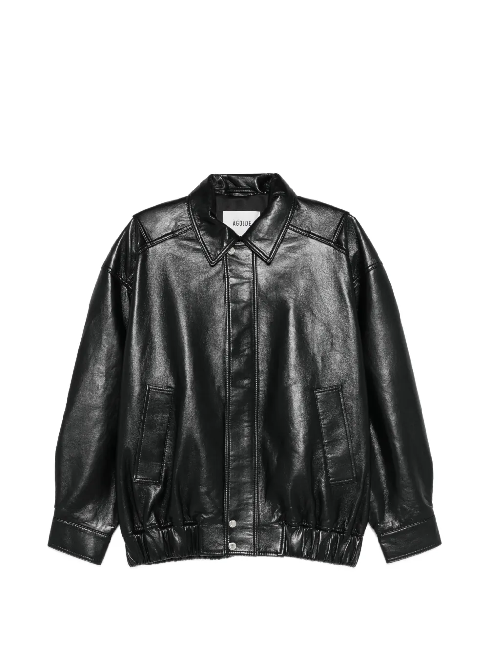 

Куртка Aston с отделкой швами Agolde, черный