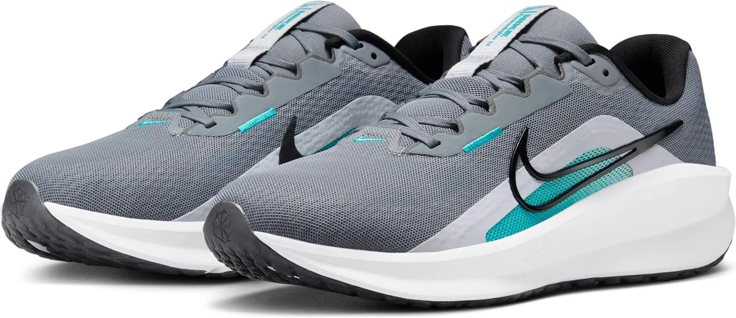 Мужские беговые кроссовки Nike Downshifter 13 FD6454 для бега по шоссе, Cool Grey Black Dusty Cactus — фото 2
