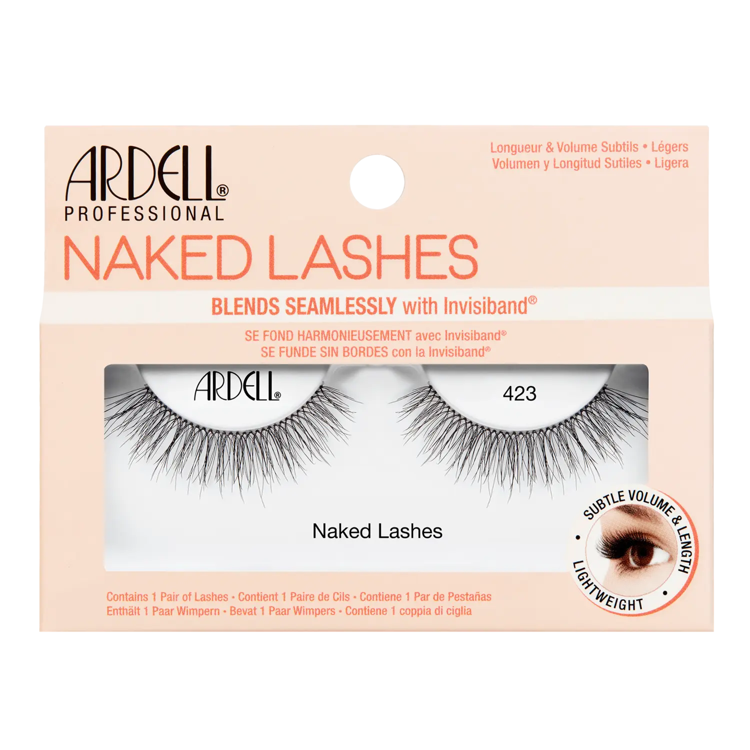 

Накладные ресницы на полоске Ardell Naked Lashes 423, 1 упаковка