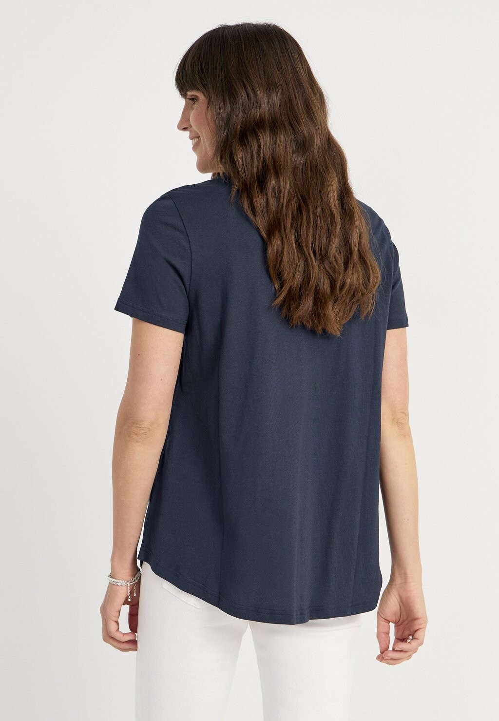 

Базовая футболка V-NECK Cellbes of Sweden, цвет Mottled Dark Blue