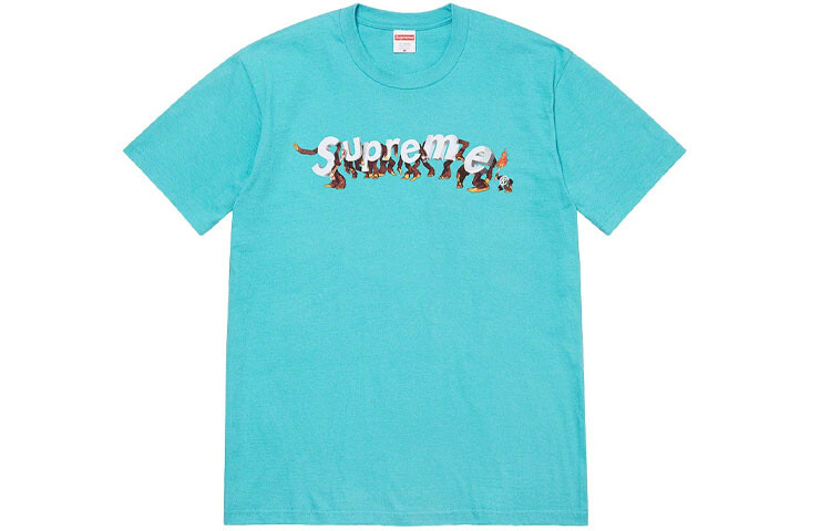 

Футболка Apes синяя Supreme, розовый
