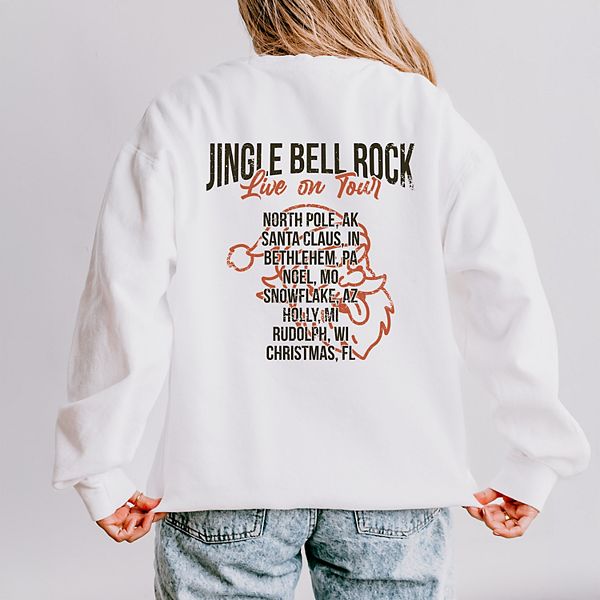 

Джемпер Jingle bell rock world tour для женщин, легкий, окрашенный в готовом виде Simply Sage Market, White
