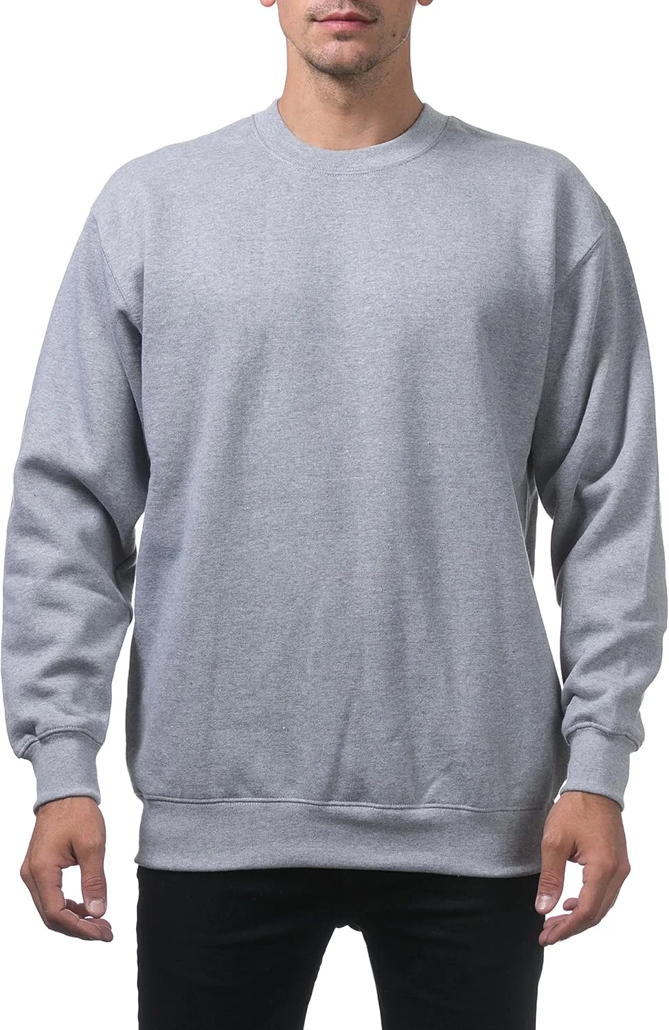 

Pro Club мужской однотонный флисовый свитер с круглым вырезом (9oz)