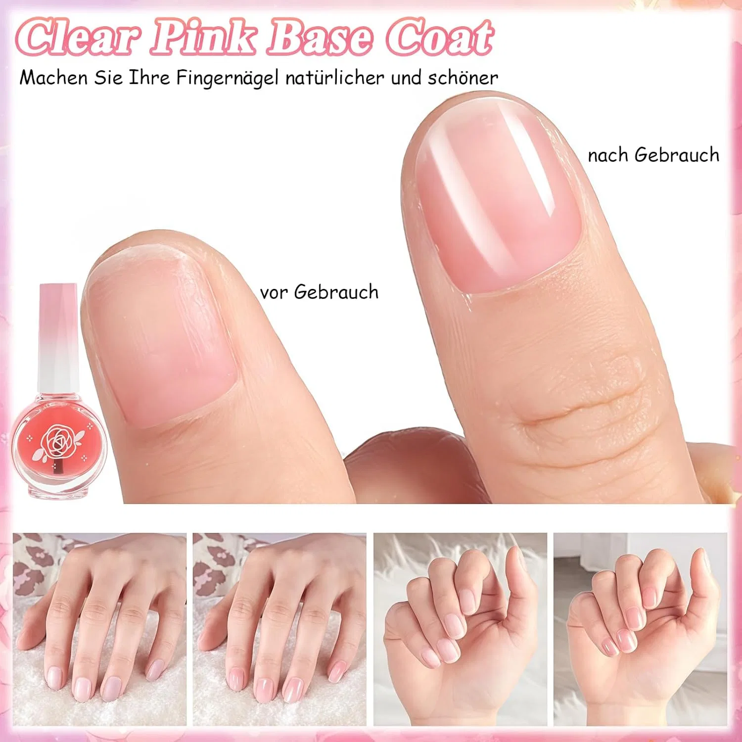 Набор быстросохнущих лаков для ногтей Virellay, Pink Set. — фото 3
