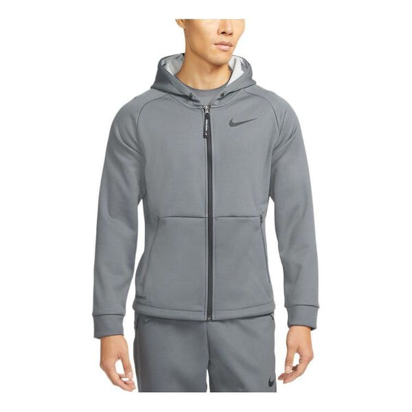 

Куртка Nike logo zipped hooded jacket 'Grey', серый