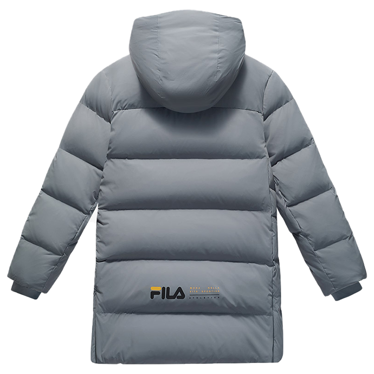 Пуховик Forest Gray детский FILA KIDS, серый — фото 3