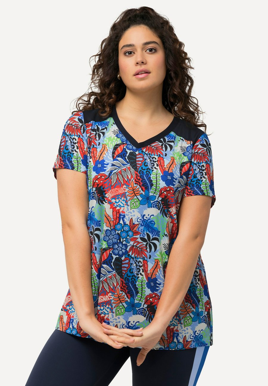 

Футболка Ulla Popken SHORT SLEEVE, Cloud Blue/Light Blue, Синий, Футболка Ulla Popken SHORT SLEEVE, Cloud Blue/Light Blue