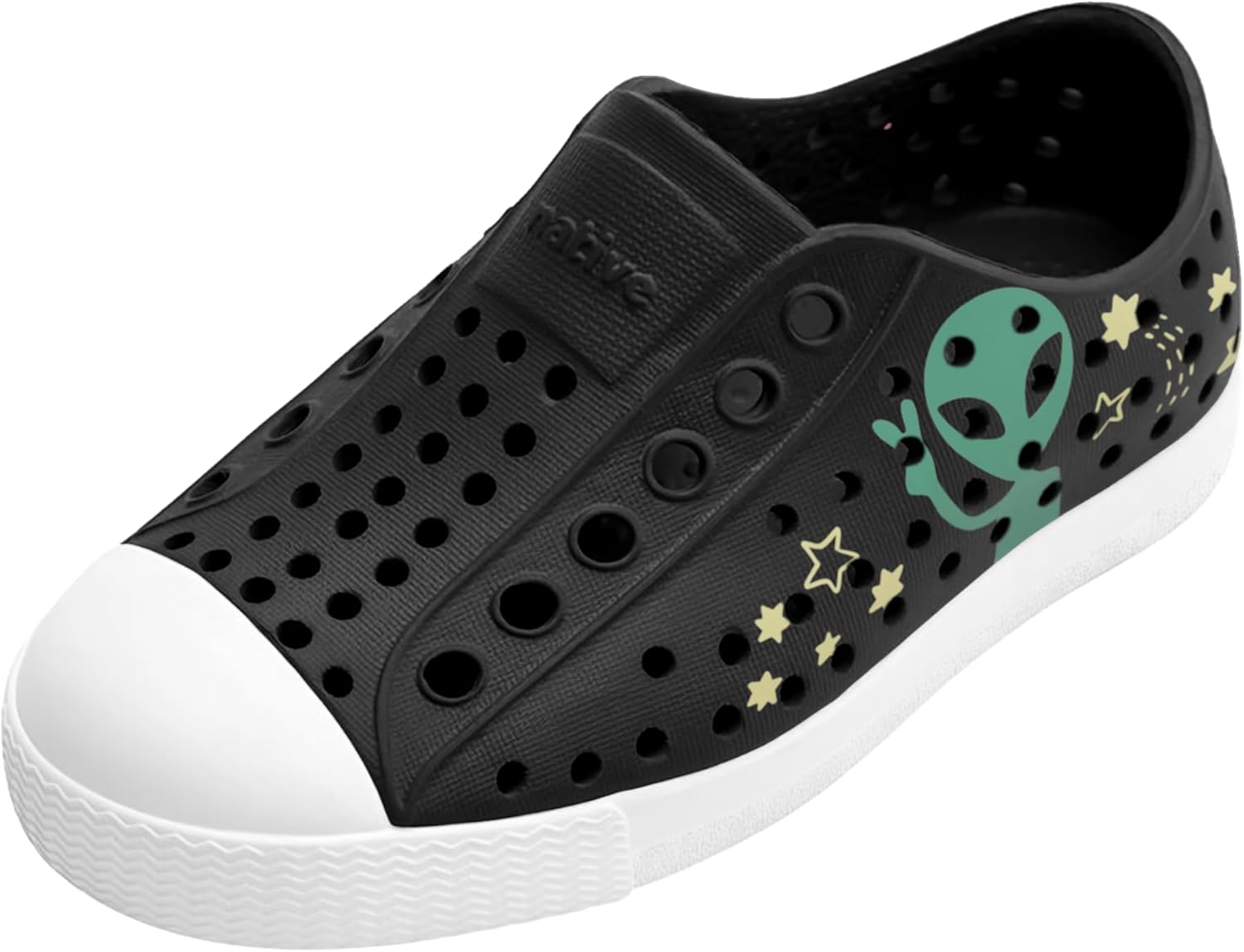 Детские кроссовки Native Shoes унисекс Jefferson Sugarlite Block (для малышей), белый/черный — фото 2
