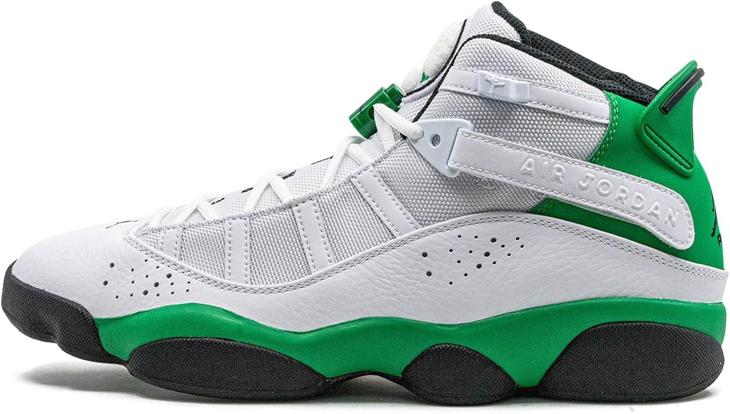

Мужские баскетбольные кроссовки Jordan 6 Rings 322992-012 Nike, белый/черный/зеленый