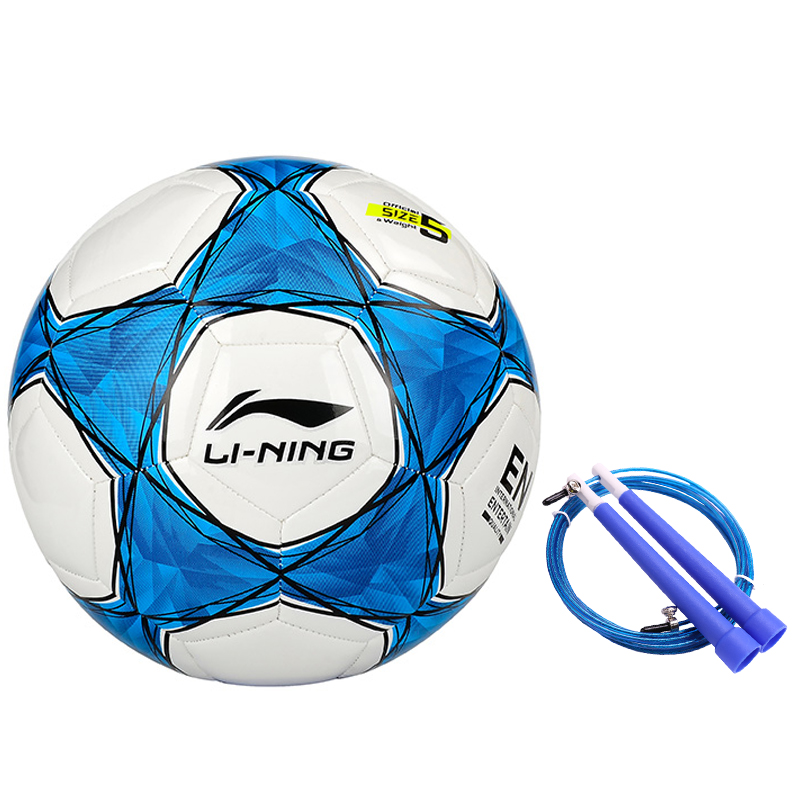 

LINING Футбольный мяч размер 5 TPU с машинной строчкой unisex белый, blue