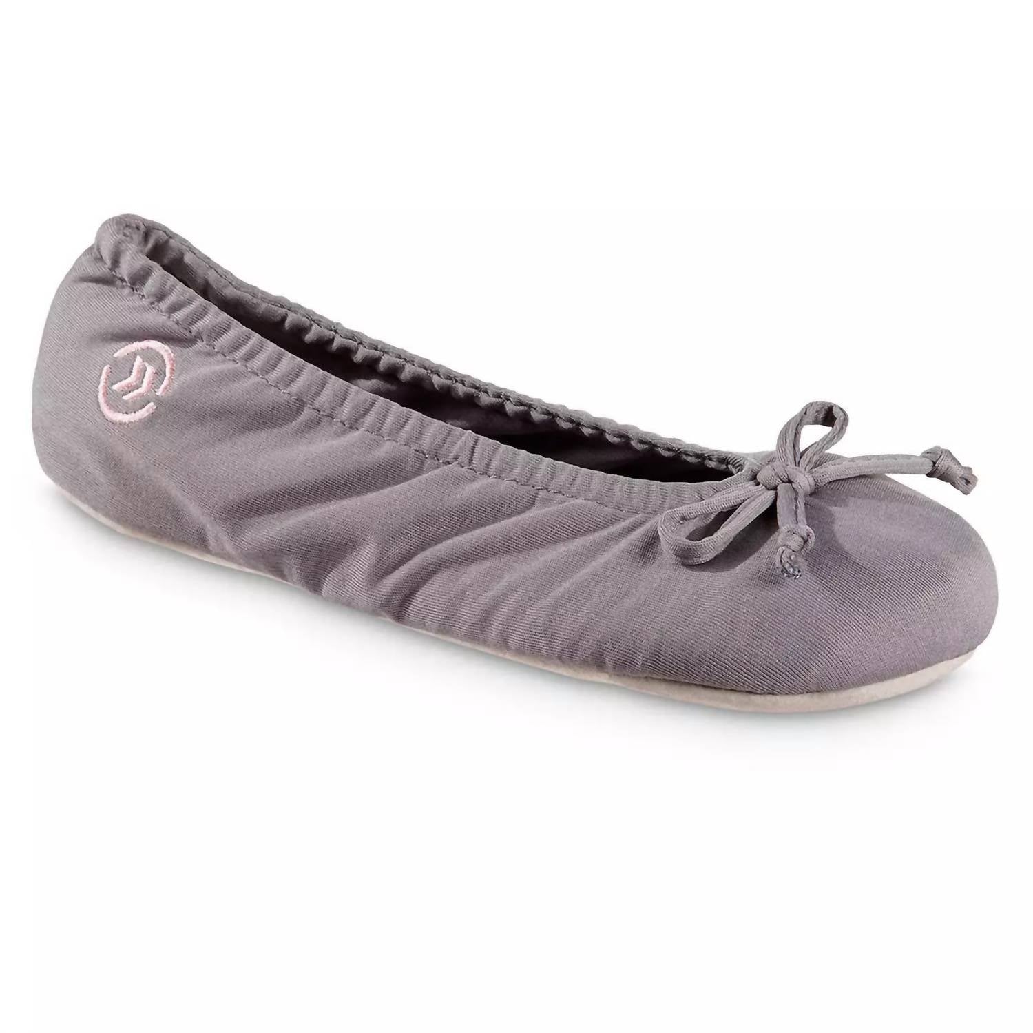 Женские эко-балетки Comfort из стрейч-сатина в цвете Ash Isotoner, Ash