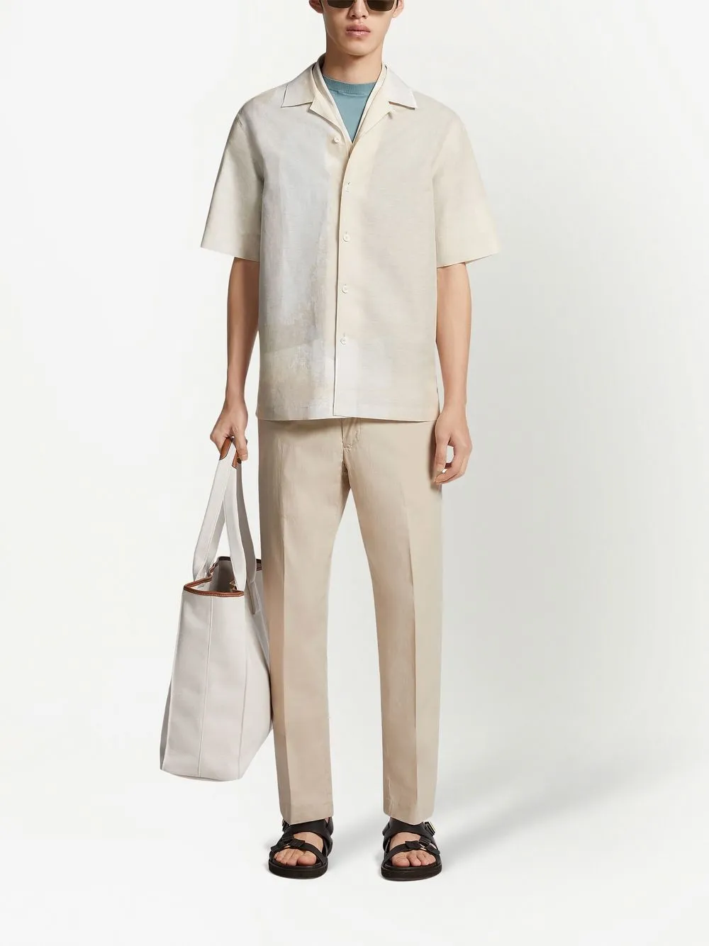 

Прямые брюки Zegna, нейтральный