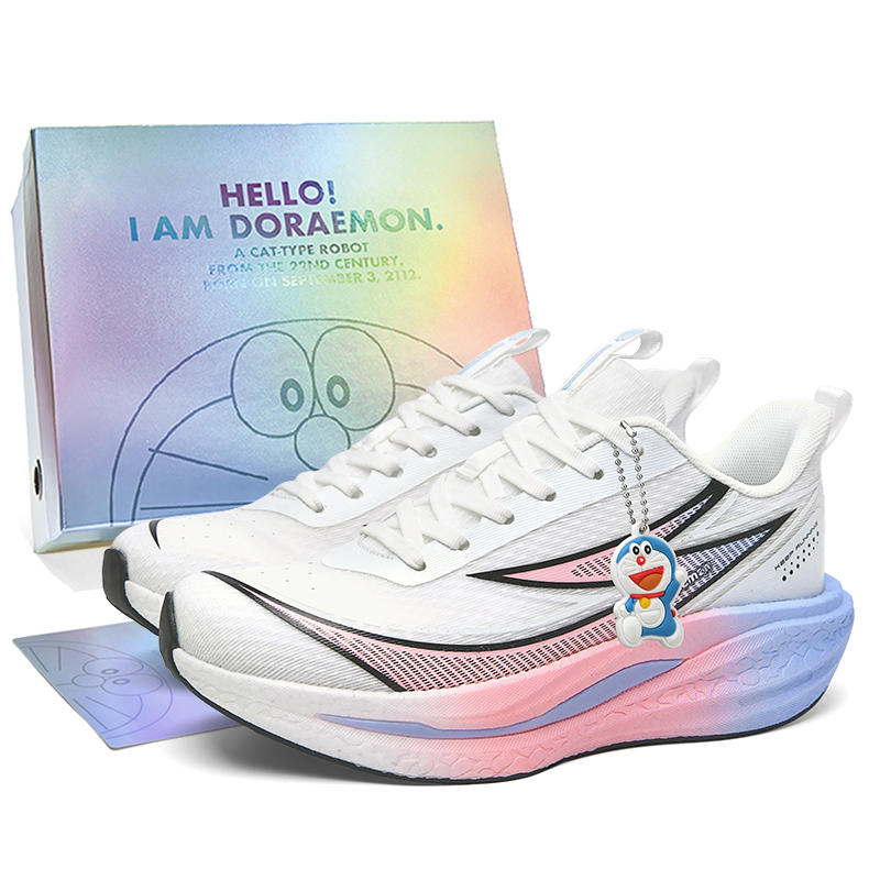 

Низкие кроссовки для бега для мужчин Doraemon, Luo Shi Pink (Box Limited Edition)