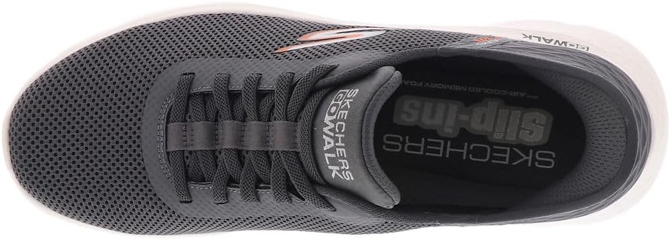 Мужские слипоны Skechers Go Walk Flex Hands Up без использования рук, серый — фото 3