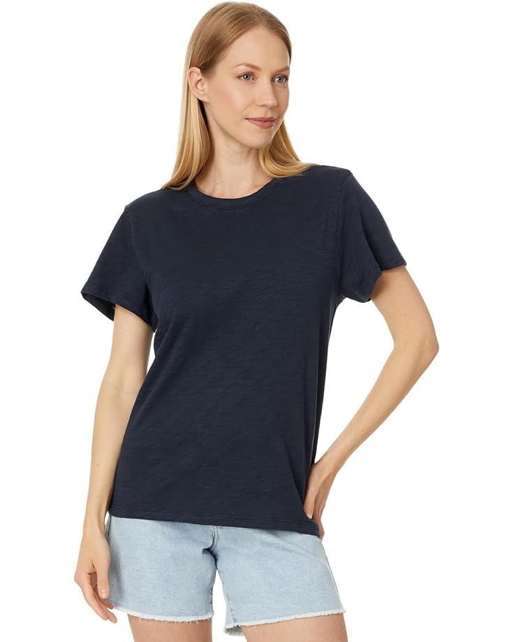 

Футболка Lilla P Oversized Boyfriend Tee, темно-синий