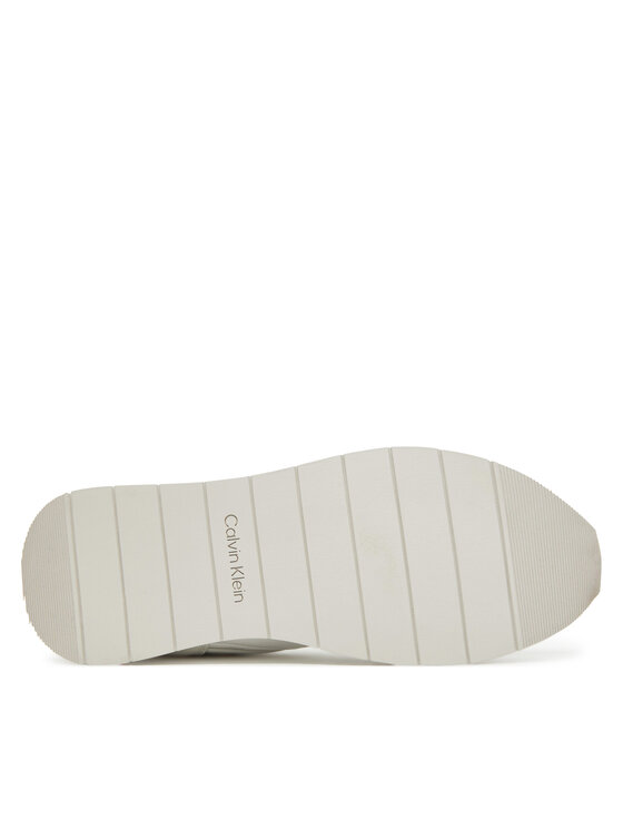 Кроссовки Low Prof Runn Laceup Tape HM0HM01897 Calvin Klein, белый — фото 4
