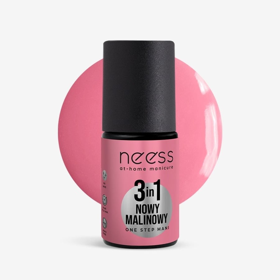 

Гибридный лак для ногтей NEESS One Step 3in1 New Raspberry 4 мл